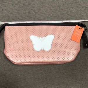 Haute shore flutter rose pouch